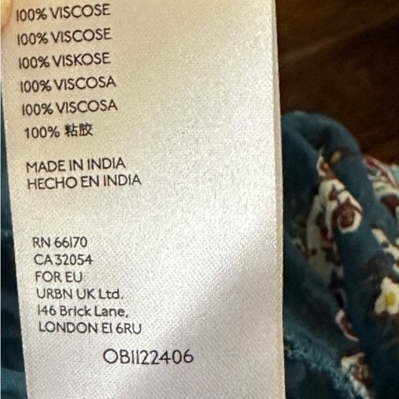 Anthropologie Ruffle Tie Maxi Boho Cottage tribal  Tiered Sasha NEW Flowy Floral - Picture 11 of 11